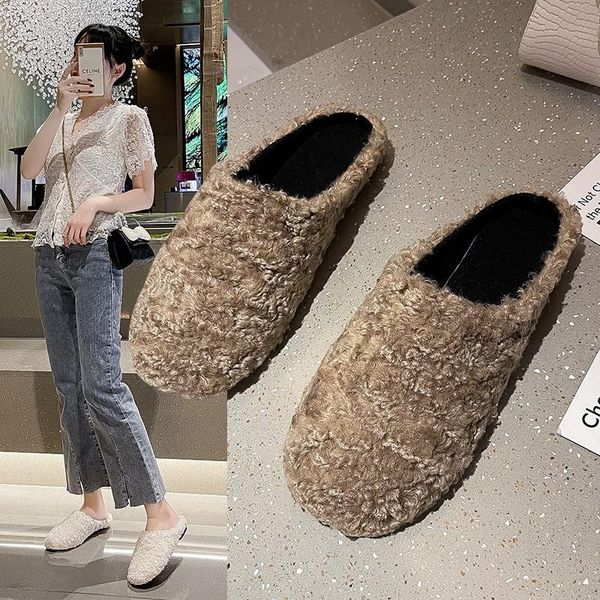 slippers the autumn and winter ladies cotton drag fluff round head fashion trend all-match explosive style hairy women's shoes, Black
slippers the autumn and winter ladies cotton drag fluff round head fashion trend all-match explosive style hairy women's shoes, Black