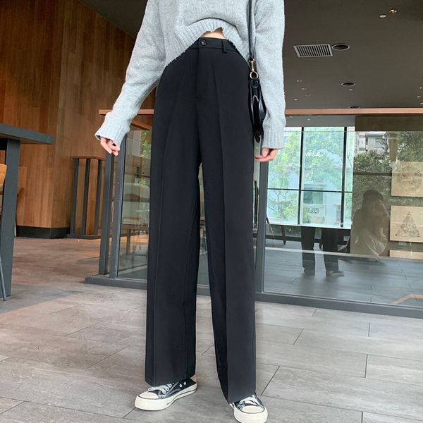 new 2021 woman straight pants autumn spring high waist slim office lady pencil female ankle trousers s7nq, Black;white
new 2021 woman straight pants autumn spring high waist slim office lady pencil female ankle trousers s7nq, Black;white