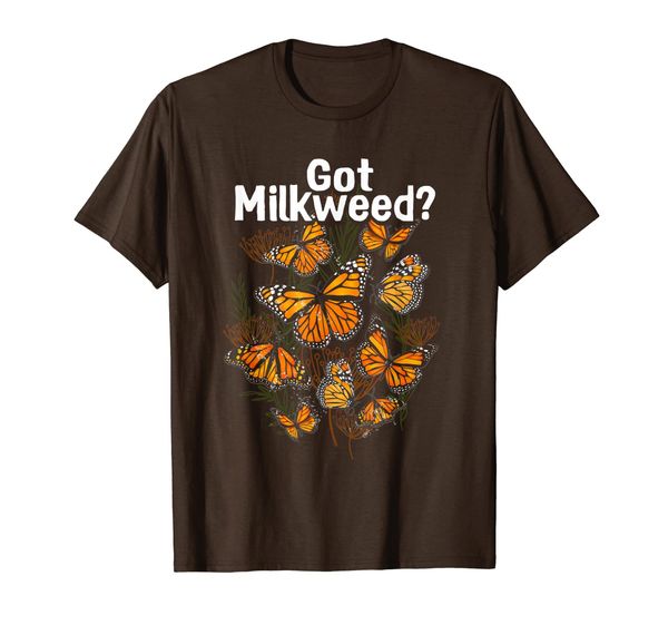 monarch butterfly plant got milkweed shirt butterfly t-shirt, White;black