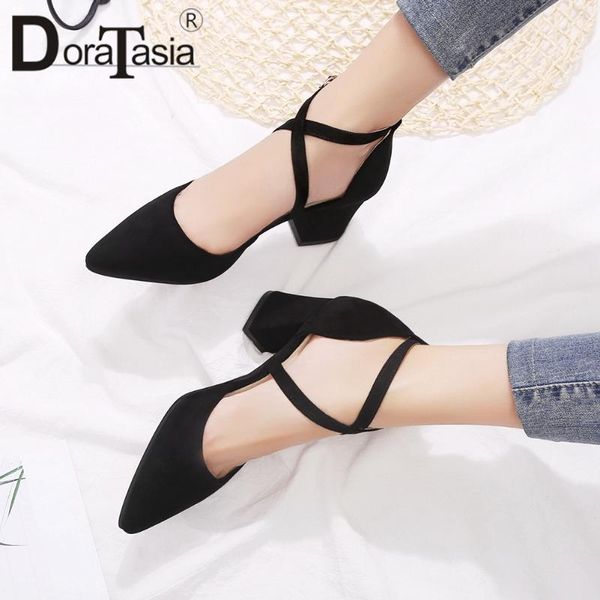 sandals doratasia 2021 brand summer female fashion pointed toe thick high heels buckle women office party shoes woman, Black
sandals doratasia 2021 brand summer female fashion pointed toe thick high heels buckle women office party shoes woman, Black