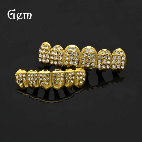 gold plated hip hop teeth inlaid with diamond hip hop braces hip hop trend braces, Silver
gold plated hip hop teeth inlaid with diamond hip hop braces hip hop trend braces, Silver