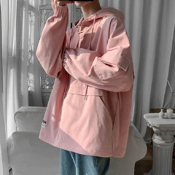 couple's work cloth, women's spring and autumn loose korean salt department, versatile hooded thin coat, Black
couple's work cloth, women's spring and autumn loose korean salt department, versatile hooded thin coat, Black