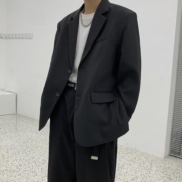 men's suits & blazers 2021 spring and autumn solid color casual suit hong kong style loose handsome single jacket student, White;black
men's suits & blazers 2021 spring and autumn solid color casual suit hong kong style loose handsome single jacket student, White;black