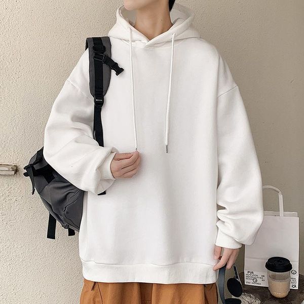 men's hoodies & sweatshirts korean style hoodie 2021 autumn solid color pullover fashion sweatshirt long sleeve casual clothing, Black
men's hoodies & sweatshirts korean style hoodie 2021 autumn solid color pullover fashion sweatshirt long sleeve casual clothing, Black
