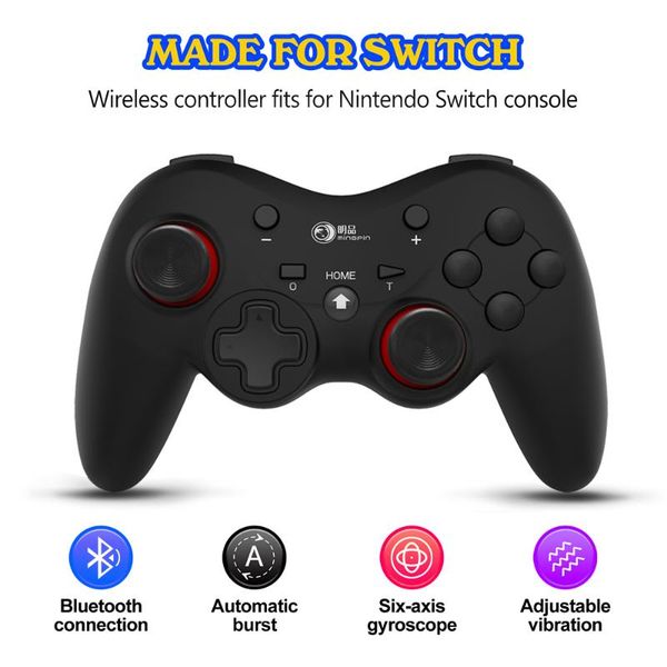 game controllers & joysticks wireless controller bluetooth 4.0 gamepad joystick 6-axis gyro sensor gaming for switch/lite android
game controllers & joysticks wireless controller bluetooth 4.0 gamepad joystick 6-axis gyro sensor gaming for switch/lite android