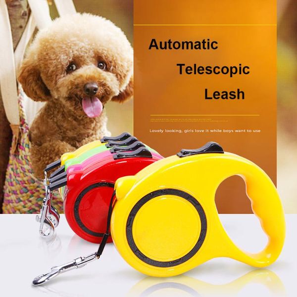 dog collars & leashes 3m/5m automatic retractable leash nylon flexible dogs cat traction rope for small medium pet products
dog collars & leashes 3m/5m automatic retractable leash nylon flexible dogs cat traction rope for small medium pet products