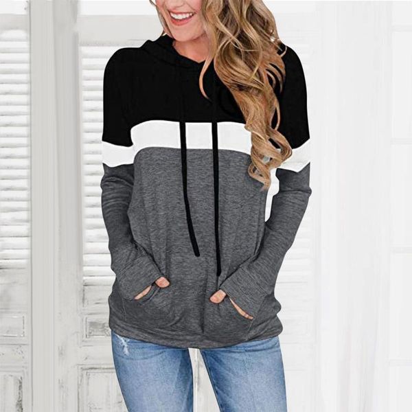 women's hoodies & sweatshirts striped print long sleeved casual patchwork women pocket autumn winter pullover vintage clothes femme 4, Black
women's hoodies & sweatshirts striped print long sleeved casual patchwork women pocket autumn winter pullover vintage clothes femme 4, Black