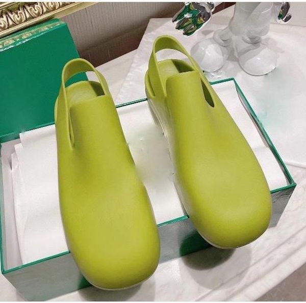 with box biodegradable rubber slingback sandals luxury women fashion shoes one piece moulded shoe tradingbear, Black
with box biodegradable rubber slingback sandals luxury women fashion shoes one piece moulded shoe tradingbear, Black