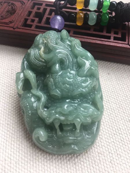 natural 7a myanmar jade hand-carved dragon green jade pendant jade necklaces men pendants jewelry necklace, Red;blue
natural 7a myanmar jade hand-carved dragon green jade pendant jade necklaces men pendants jewelry necklace, Red;blue