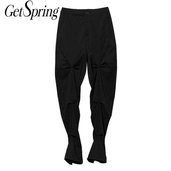 getspring women pants capris irregular high waist flare woman vintage casual black cargo fashion trousers 210601, Black;white
getspring women pants capris irregular high waist flare woman vintage casual black cargo fashion trousers 210601, Black;white