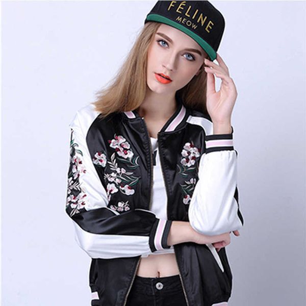 wholesale- new spring embroidery jacket women coat flower phoenix bird printed bomber jacket coat female pilots reversible outerwear, Black;brown
wholesale- new spring embroidery jacket women coat flower phoenix bird printed bomber jacket coat female pilots reversible outerwear, Black;brown