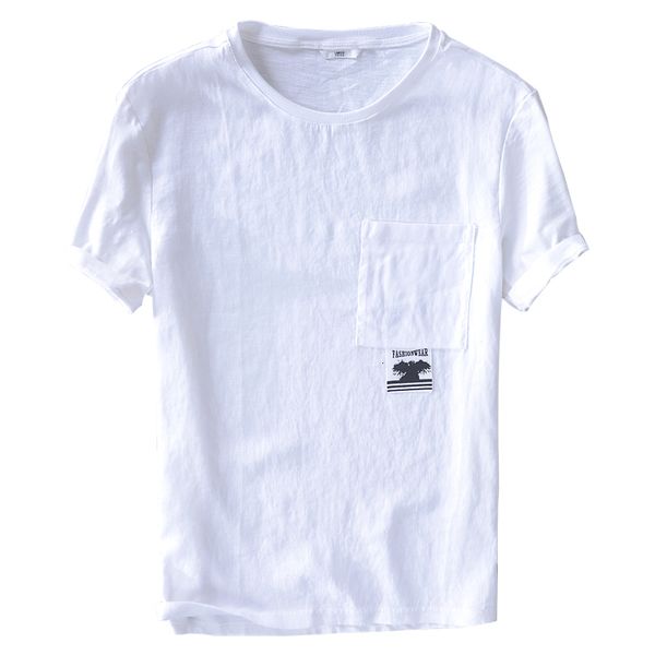 2021 new designer brand short-sleeved t shirt men fashion summer t-shirt mens linen and cotton tshirt male casual overhemd camisa m7s1, White
2021 new designer brand short-sleeved t shirt men fashion summer t-shirt mens linen and cotton tshirt male casual overhemd camisa m7s1, White
