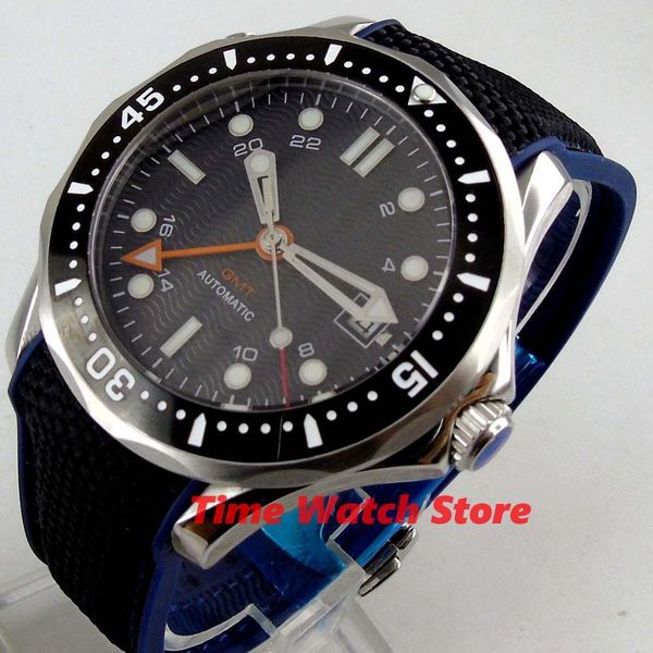 bliger 41mm mechanical gentlemen clock black iron curtain header date lighting hands rubber band sapphire crystal function ceramic curve, Slivery;brown
bliger 41mm mechanical gentlemen clock black iron curtain header date lighting hands rubber band sapphire crystal function ceramic curve, Slivery;brown