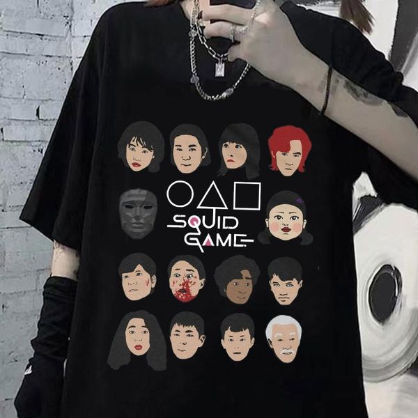 men's t-shirts men women t-shirt squid game print round neck patterns short-sleeve clothes casual streetwear tee shirt, White;black
men's t-shirts men women t-shirt squid game print round neck patterns short-sleeve clothes casual streetwear tee shirt, White;black