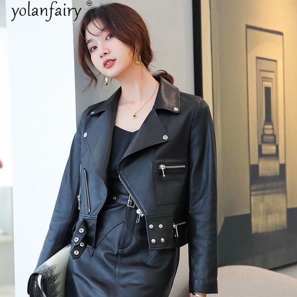 100% real sheepskin coat female short genuine leather jacket women korean fashion women's jackets spring 2021 chaquetas de mujer, Black
100% real sheepskin coat female short genuine leather jacket women korean fashion women's jackets spring 2021 chaquetas de mujer, Black