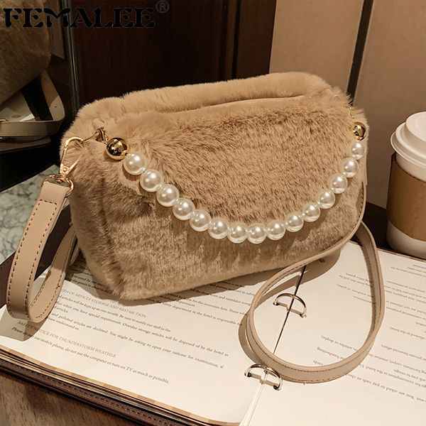 luxury women's bag pearl handle faux fur flap handbags plush shoulder bags personality designer fuzzy crossbody sac c0228
luxury women's bag pearl handle faux fur flap handbags plush shoulder bags personality designer fuzzy crossbody sac c0228