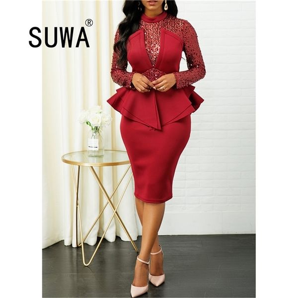 recommend style office lady elegant work wear ruffles patchwork knee length dresses for women long sleeve party wedding gown 210525, Black;gray
recommend style office lady elegant work wear ruffles patchwork knee length dresses for women long sleeve party wedding gown 210525, Black;gray