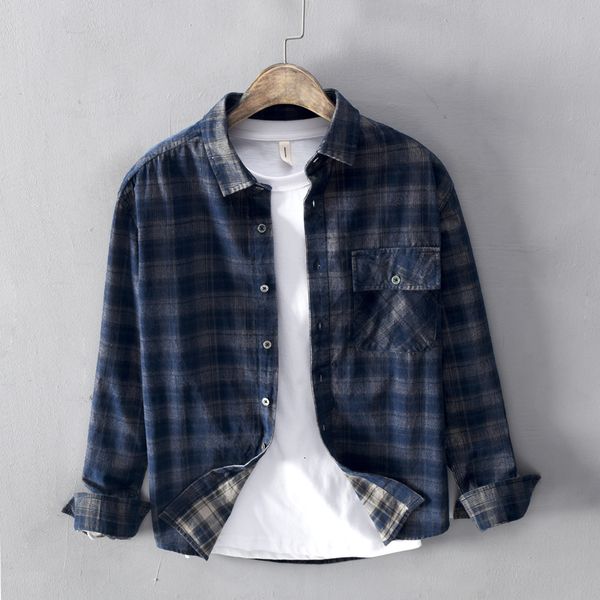 2021 new japanese vintage fashion men shirts designer long sleeve casual corduroy plaid shirt streetwear cotton camisa homme 5r, White;black
2021 new japanese vintage fashion men shirts designer long sleeve casual corduroy plaid shirt streetwear cotton camisa homme 5r, White;black