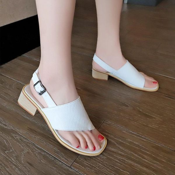 sandals comfortable 4cm square heels women's shoes buckle strap gladiator flip flops summer ladies female slippers beach, Black
sandals comfortable 4cm square heels women's shoes buckle strap gladiator flip flops summer ladies female slippers beach, Black