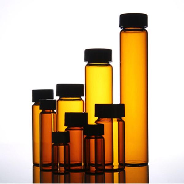 lab supplies 20pcs/pack 3ml to 60ml brown glass sample bottles with black plastic screw cap, essential oil bottle for use
lab supplies 20pcs/pack 3ml to 60ml brown glass sample bottles with black plastic screw cap, essential oil bottle for use