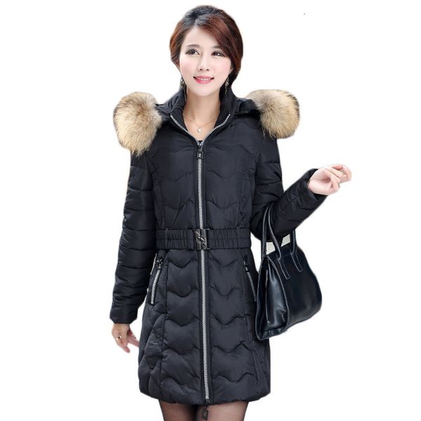 2021 New Female black winter coat L-4XL plus size skin with hood parkas autumn fashion thin belt down women's cotton coats sf064 EPHV
2021 New Female black winter coat L-4XL plus size skin with hood parkas autumn fashion thin belt down women's cotton coats sf064 EPHV