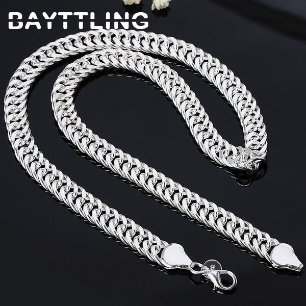 bayttling new 925 sterling silver 20/24 inch 10mm full flat sideways chain necklace for woman man fashion wedding jewelry gift
bayttling new 925 sterling silver 20/24 inch 10mm full flat sideways chain necklace for woman man fashion wedding jewelry gift