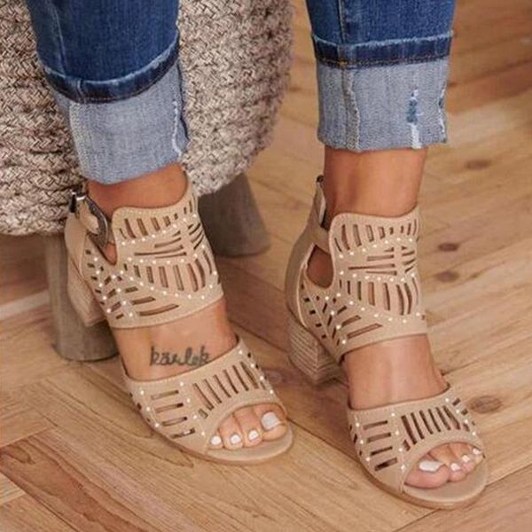 dress shoes women large high heels cut out zipper buckle strap square mid heel casual ladies plus size fashion summer pumps, Black
dress shoes women large high heels cut out zipper buckle strap square mid heel casual ladies plus size fashion summer pumps, Black