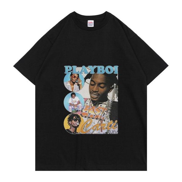 men's t-shirts classic black tshirt men women casual loose tee summer couples playboi carti 90s graphics t-shirt retro rap hip hop t s, White;black
men's t-shirts classic black tshirt men women casual loose tee summer couples playboi carti 90s graphics t-shirt retro rap hip hop t s, White;black
