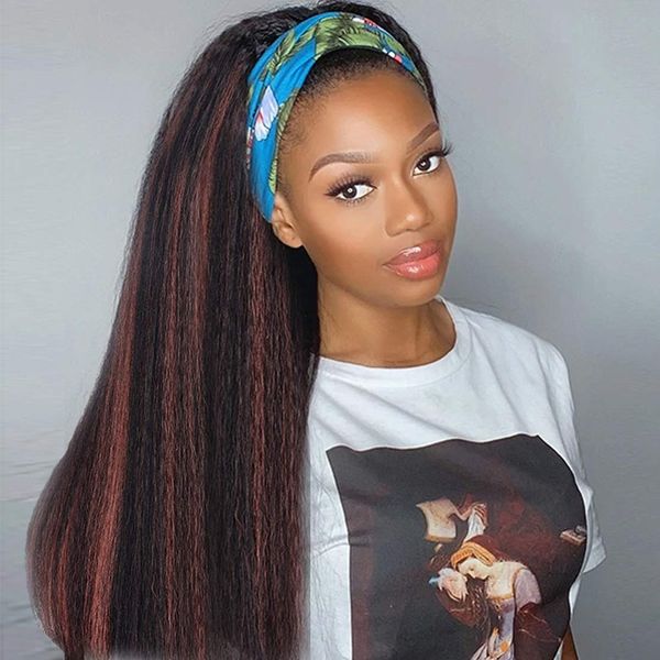 180% highlight yaki straight headband wigs for black women heat resistant headwrap wigs kinky straight synthetic hair
180% highlight yaki straight headband wigs for black women heat resistant headwrap wigs kinky straight synthetic hair