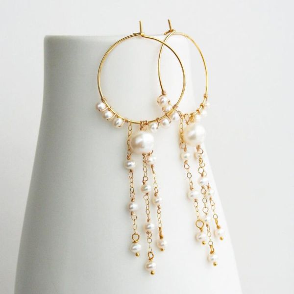 hoop & huggie 14k gold filled earrings natural pearl tassel jewelry handmade brincos minimalism oorbellen boho women, Golden;silver
hoop & huggie 14k gold filled earrings natural pearl tassel jewelry handmade brincos minimalism oorbellen boho women, Golden;silver
