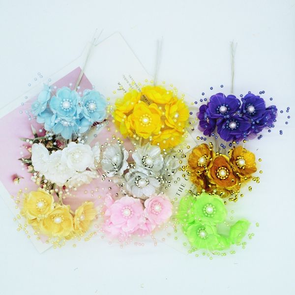 6 units / batch of artificial pearl flowers for home decoration, wedding accessories, settlement, diy, christmas arrangement
6 units / batch of artificial pearl flowers for home decoration, wedding accessories, settlement, diy, christmas arrangement