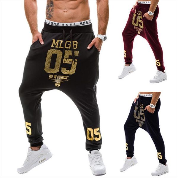 spring autumn casual low women pants crotch hip hop beam foot leg streetwear street dance gold number printed trousers men, Black
spring autumn casual low women pants crotch hip hop beam foot leg streetwear street dance gold number printed trousers men, Black