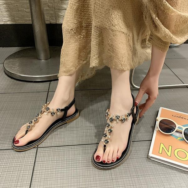 sandals summer shoes women flat 2021 flip flops crystal fashion beach ladies sandal big size sandalia feminina, Black
sandals summer shoes women flat 2021 flip flops crystal fashion beach ladies sandal big size sandalia feminina, Black
