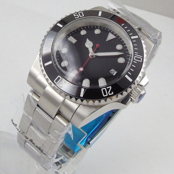 wristwatches 40mm sterile dial domed glass black ceramic bezel seeing case back nh35a miyota 8215 automatic men's wristwatch, Slivery;brown
wristwatches 40mm sterile dial domed glass black ceramic bezel seeing case back nh35a miyota 8215 automatic men's wristwatch, Slivery;brown