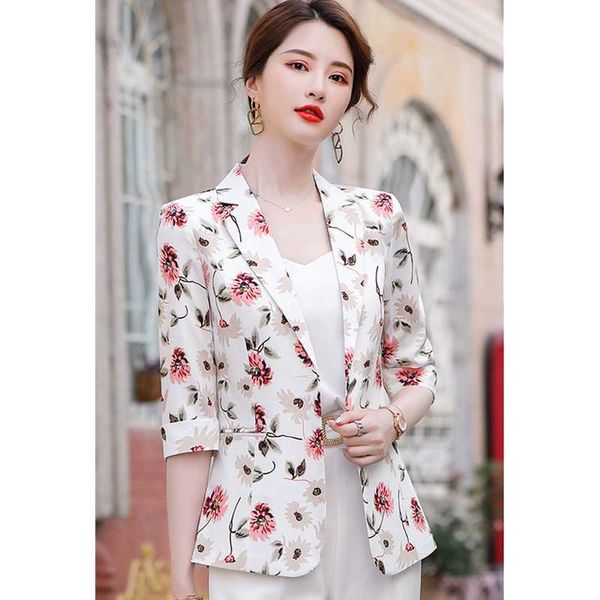 women's suits & blazers 2021 high-end sense of fried street print suit jacket female spring and summer korean fashion slim western styl, White;black
women's suits & blazers 2021 high-end sense of fried street print suit jacket female spring and summer korean fashion slim western styl, White;black
