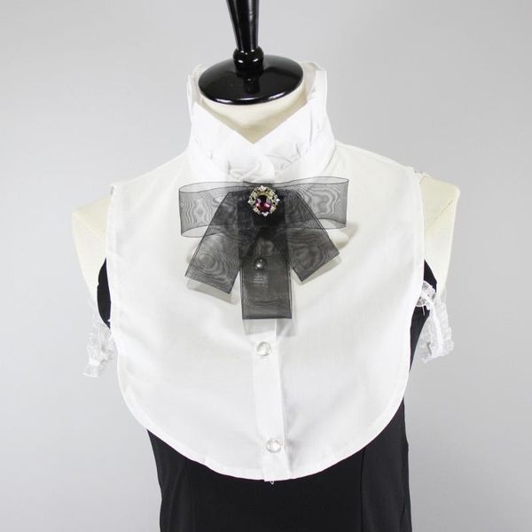 new ladies women ruffles stand fake collars sweater decorative detachable collar necklace bowknots false collar decorative, Black;gray
new ladies women ruffles stand fake collars sweater decorative detachable collar necklace bowknots false collar decorative, Black;gray