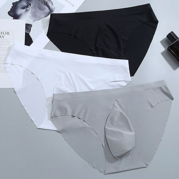 2021 brand ultra-dunne ice silk gay underwear transparent men's under big size needless slips gentlemen, Black;white
2021 brand ultra-dunne ice silk gay underwear transparent men's under big size needless slips gentlemen, Black;white