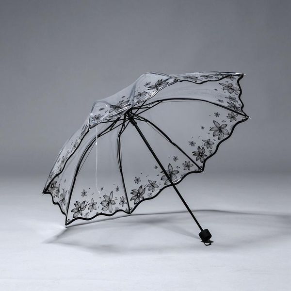 umbrellas thicken three fold transparent automatic pvc clear flower printing women rain lovers girls kids gifts dropship
umbrellas thicken three fold transparent automatic pvc clear flower printing women rain lovers girls kids gifts dropship