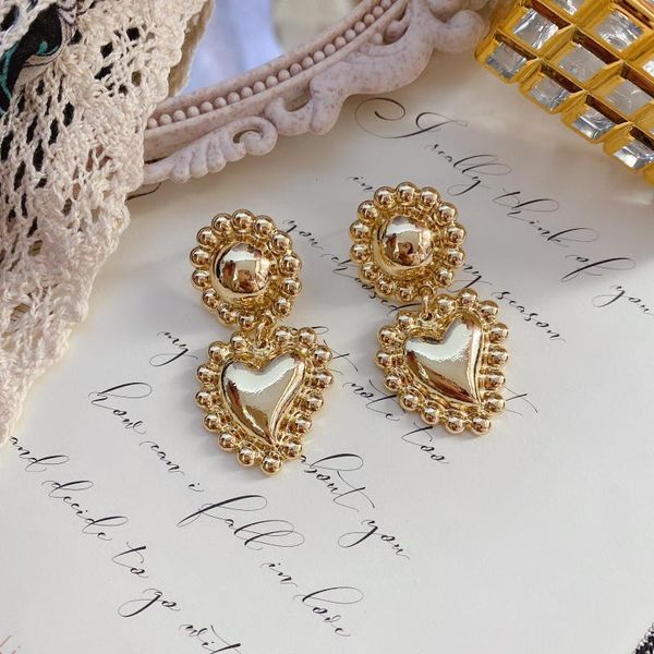stud season warm heart ~ texture senior french baroque dual-core aureate elegance sense 925 silver earrings women, Golden;silver
stud season warm heart ~ texture senior french baroque dual-core aureate elegance sense 925 silver earrings women, Golden;silver