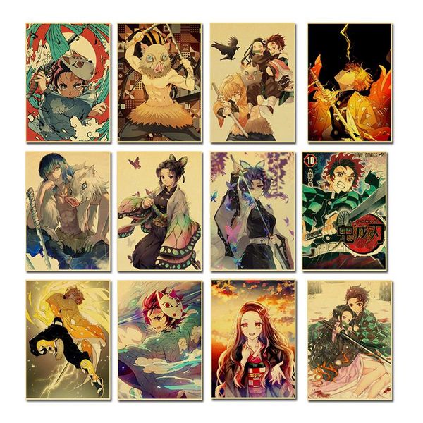 paintings demon slayer japanese anime poster vintage canvas painting bedroom wall art hd print kamado tanjirou nezuko
paintings demon slayer japanese anime poster vintage canvas painting bedroom wall art hd print kamado tanjirou nezuko
