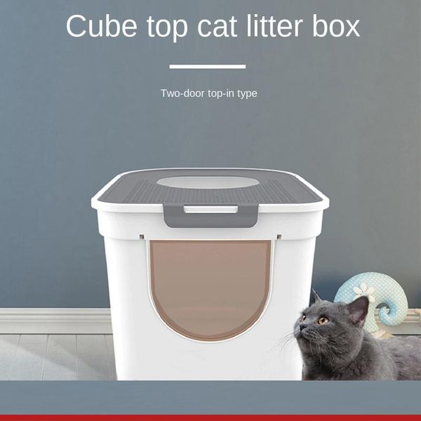 entry cat litter box with cat litter scoop with drawer prevent outward splash easy to clean
entry cat litter box with cat litter scoop with drawer prevent outward splash easy to clean