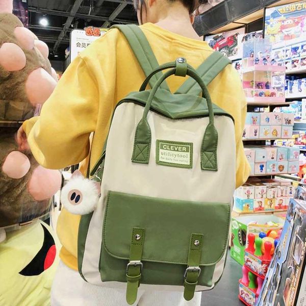 backpack school women's students travel trend quality backpacks for girls simple large capacity schoolbag casual female bags
backpack school women's students travel trend quality backpacks for girls simple large capacity schoolbag casual female bags