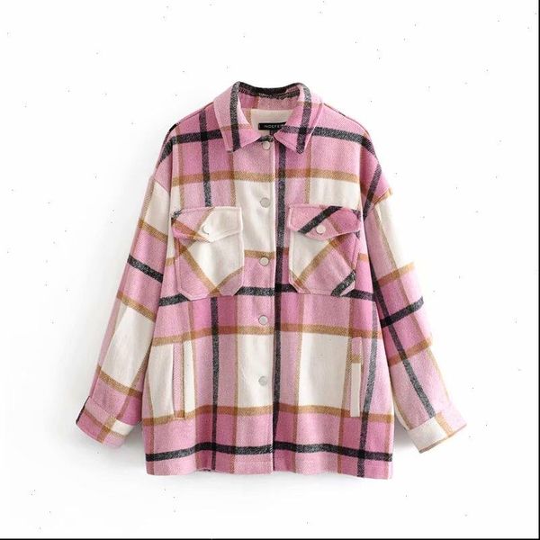 stylish sweet pink plaid woolen blouse cute girls fashion autumn chic pockets thick warm turn down collar shirts, White
stylish sweet pink plaid woolen blouse cute girls fashion autumn chic pockets thick warm turn down collar shirts, White
