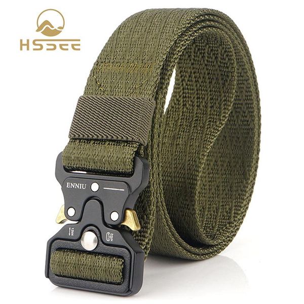 hssee 2021 genuine tactical belt 1200d tough nylon anti-rust metal buckle nylon belt 3.2cm outdoor sports, Black;gray
hssee 2021 genuine tactical belt 1200d tough nylon anti-rust metal buckle nylon belt 3.2cm outdoor sports, Black;gray