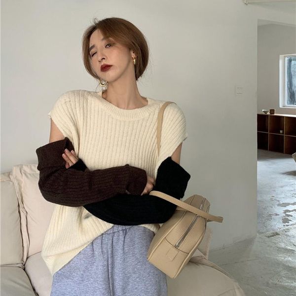 women's sweaters off shoulder o-neck knitted female autumn winter korean clothing patchwork long sleeve pullovers ladies, White;black
women's sweaters off shoulder o-neck knitted female autumn winter korean clothing patchwork long sleeve pullovers ladies, White;black
