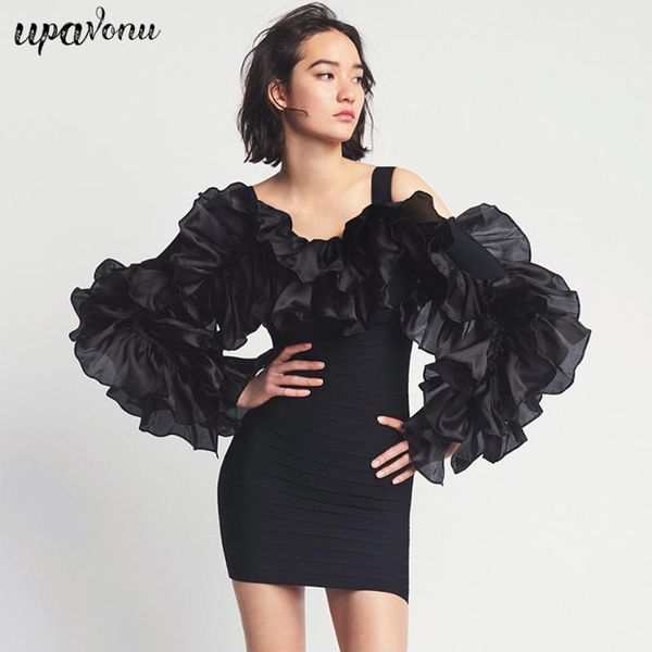 casual dresses 2021 women summer bandage dress black strap ruffled long sleeve bodycon mini celebrity club evening party vestido, Black;gray
casual dresses 2021 women summer bandage dress black strap ruffled long sleeve bodycon mini celebrity club evening party vestido, Black;gray