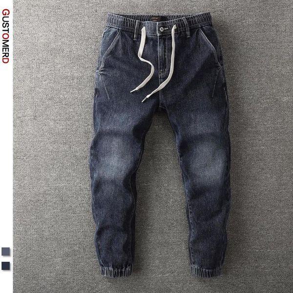 men's jeans gustomerd water wash cotton men casual solid color ankle-length denim pants for autumn streetwear mens joggers, Blue
men's jeans gustomerd water wash cotton men casual solid color ankle-length denim pants for autumn streetwear mens joggers, Blue