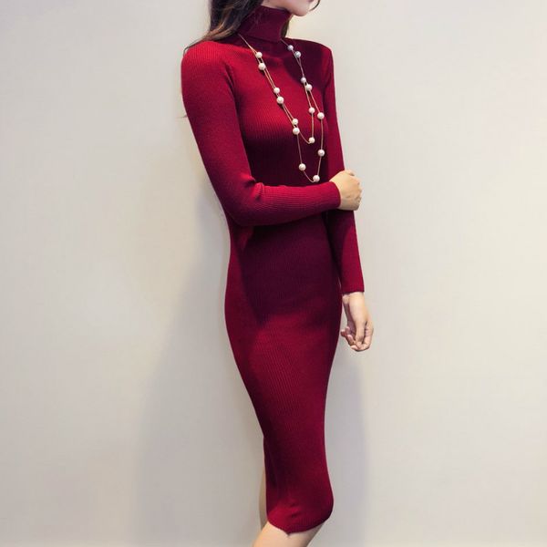 2021 new autumn winter turtleneck ribbed knit bodycon women solid sleeve office ladies form fitted pencil long es 85op, Black;gray
2021 new autumn winter turtleneck ribbed knit bodycon women solid sleeve office ladies form fitted pencil long es 85op, Black;gray