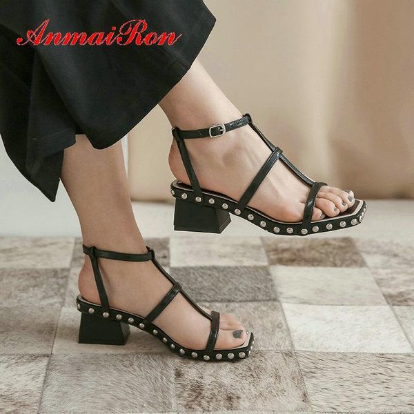 dress shoes anmairon basic casual buckle strap 2021 sandals women fashion metal decoration high heel genuine leather, Black
dress shoes anmairon basic casual buckle strap 2021 sandals women fashion metal decoration high heel genuine leather, Black