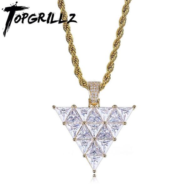 pendant necklaces rillz inverted triangle copper gold color plated micro pave cubic zirconia hip hop charm jewelry gift, Silver
pendant necklaces rillz inverted triangle copper gold color plated micro pave cubic zirconia hip hop charm jewelry gift, Silver